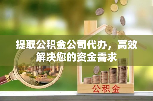 颍泉提取公积金公司代办，高效解决您的资金需求