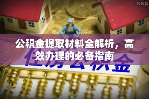 颍泉公积金提取材料全解析，高效办理的必备指南