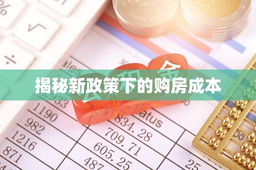 颍泉揭秘新政策下的购房成本